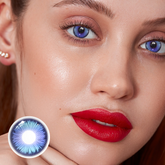 Lentes de contacto de color azul mariposa para cosplay